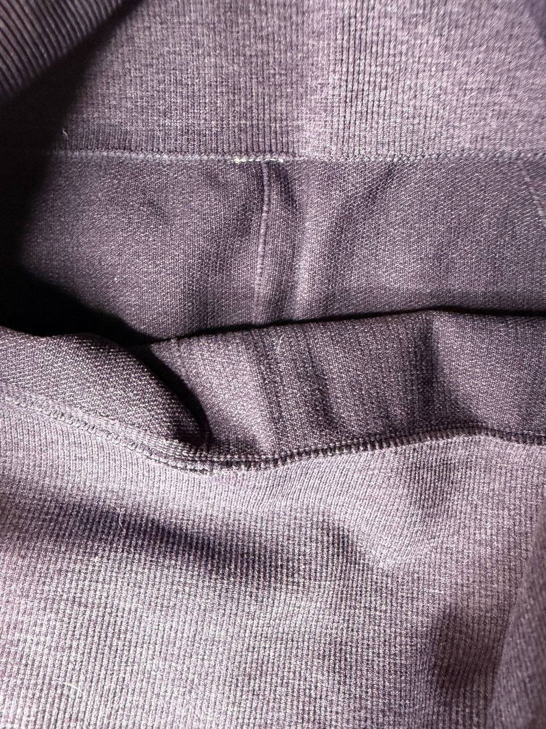 Lululemon In The Flow Crop Ruched Ribbed Seamless Leggings Purple Size 4 4
