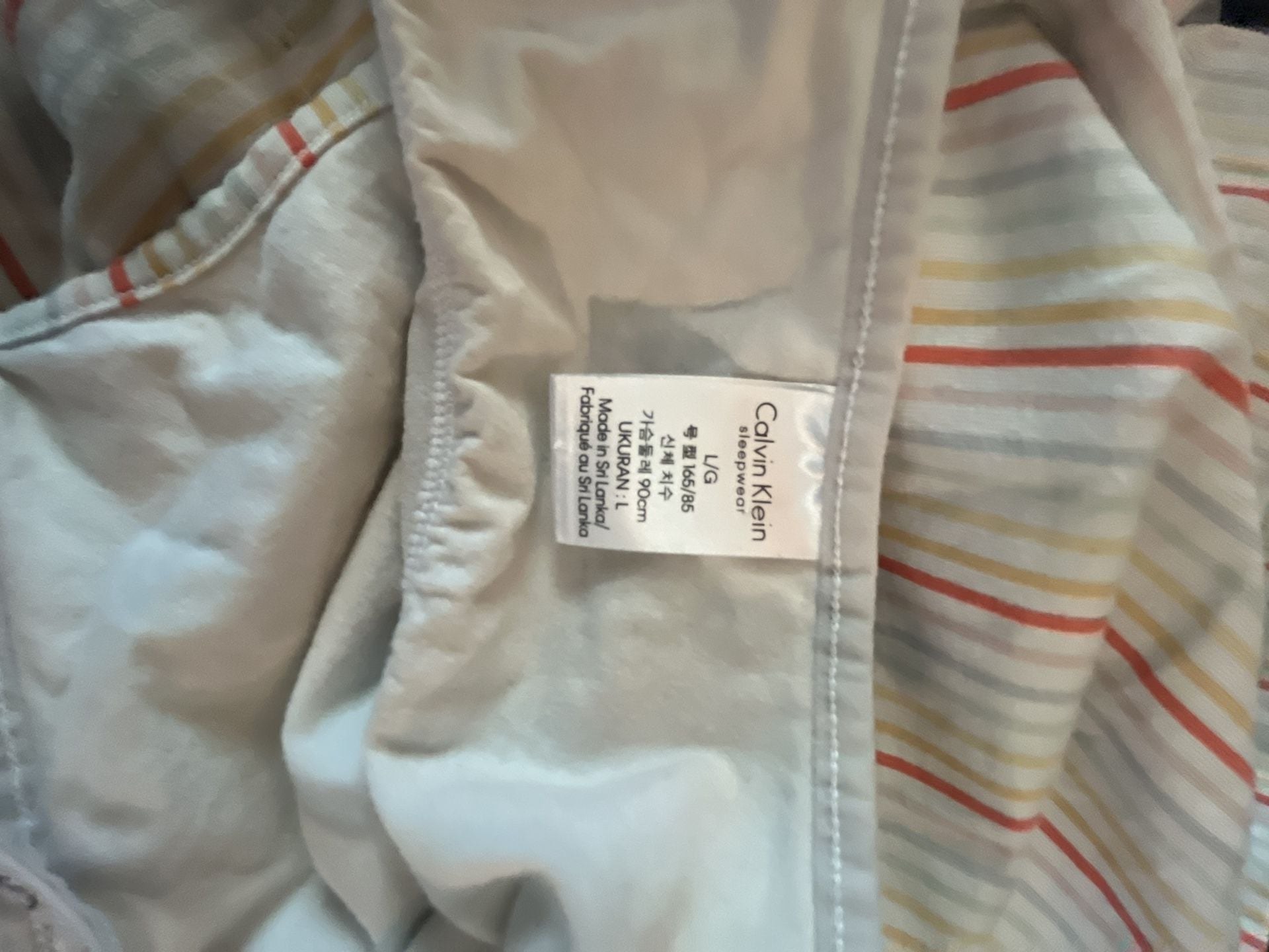 Calvin Klein Sleepwear Striped Cami and Shorts Pajama Set 3