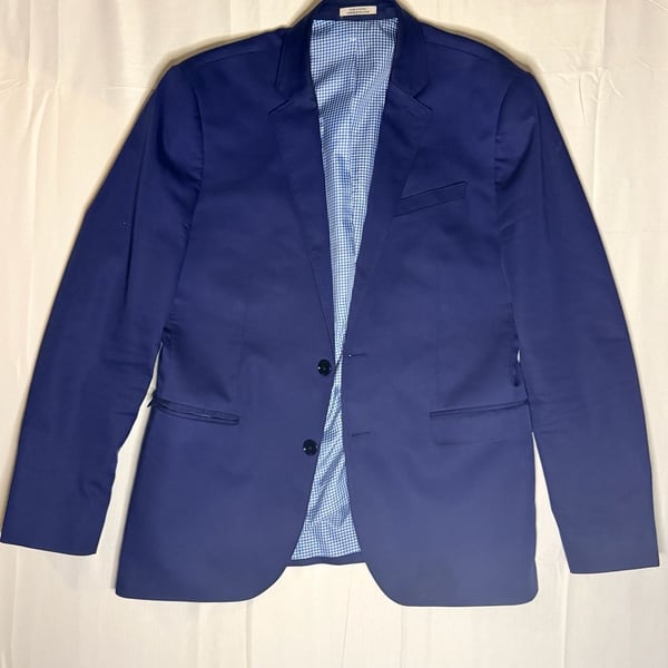 EXPRESS Photographer Fitted Blue Blazer 40 Reg