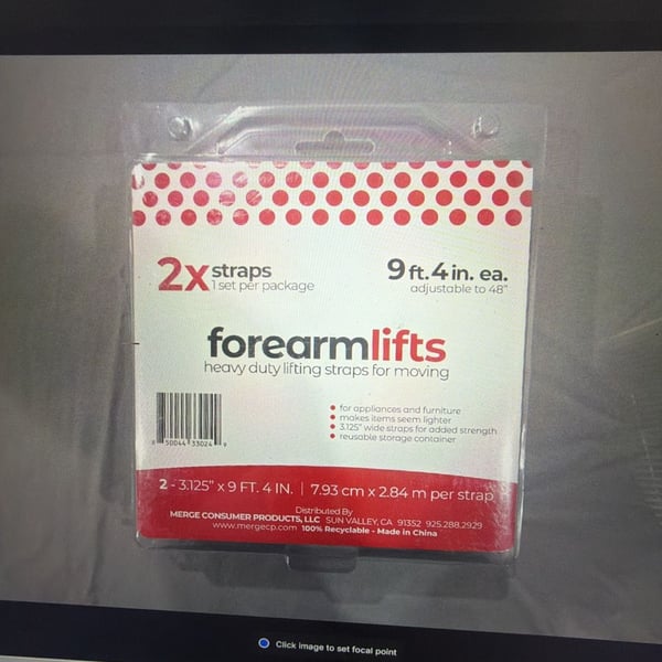 Forearm Lifts Heavy Duty Lifting Straps for Moving 9 Ft. 4 In.