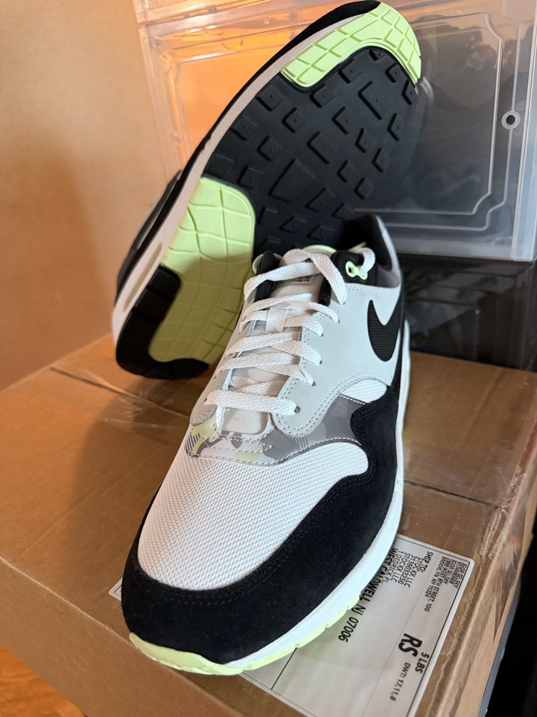Nike Air Max 1 Remix Pack DB1998-100 White Black Pure Platinum Iron Grey 6