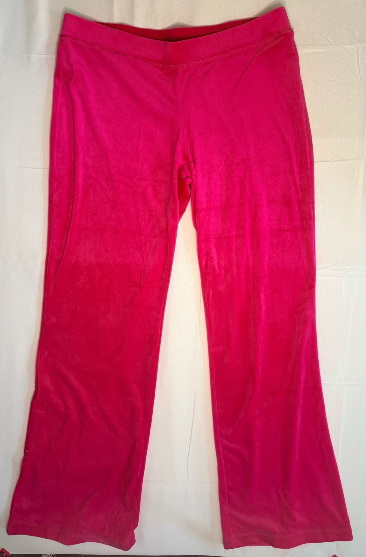 Juicy Couture Hot Pink Velour Tracksuit Set Jacket and Pants 1