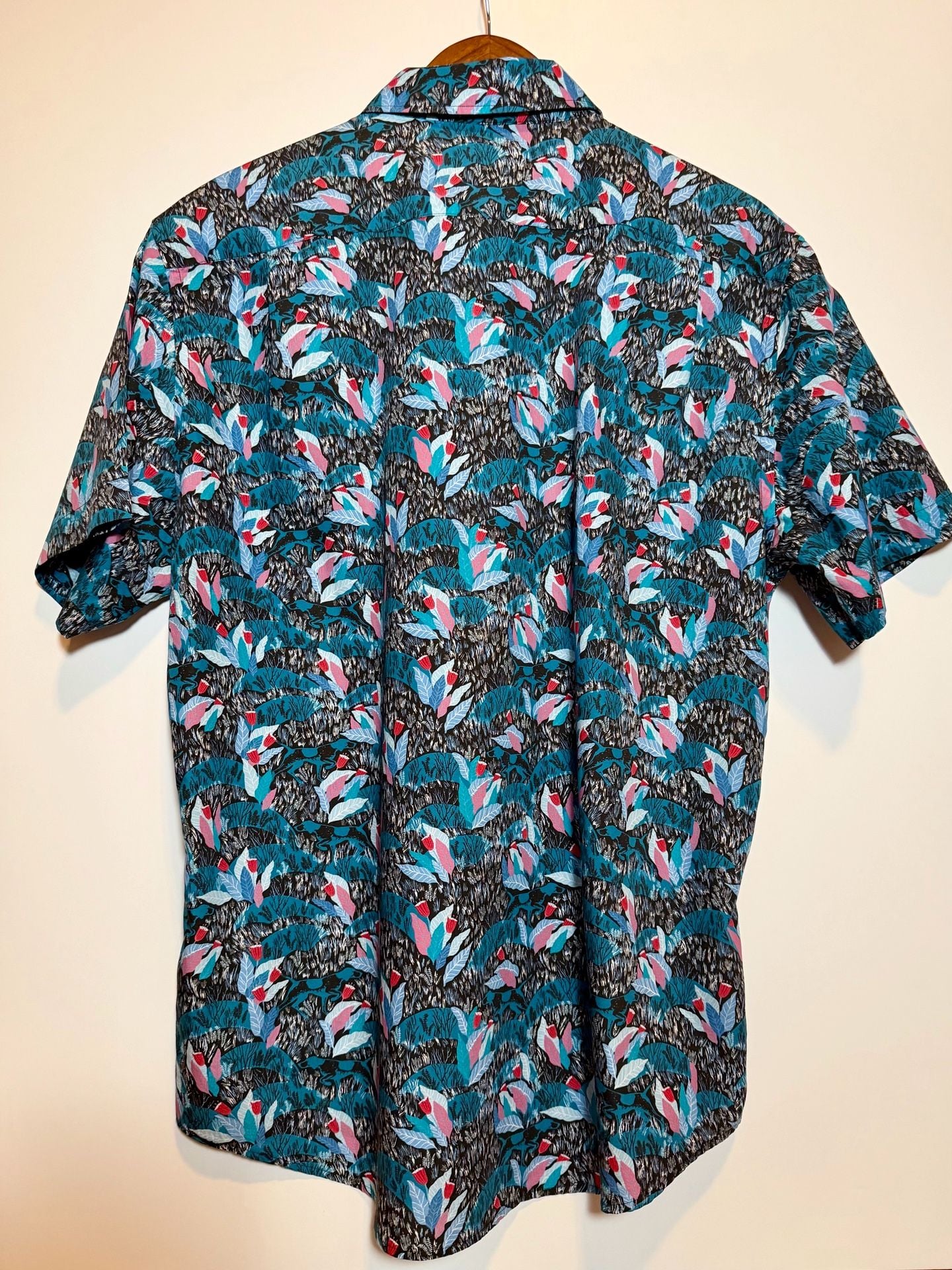 Rodd & Gunn Tropical Floral Sports Fit Short Sleeve Button Down Shirt 2XL 4