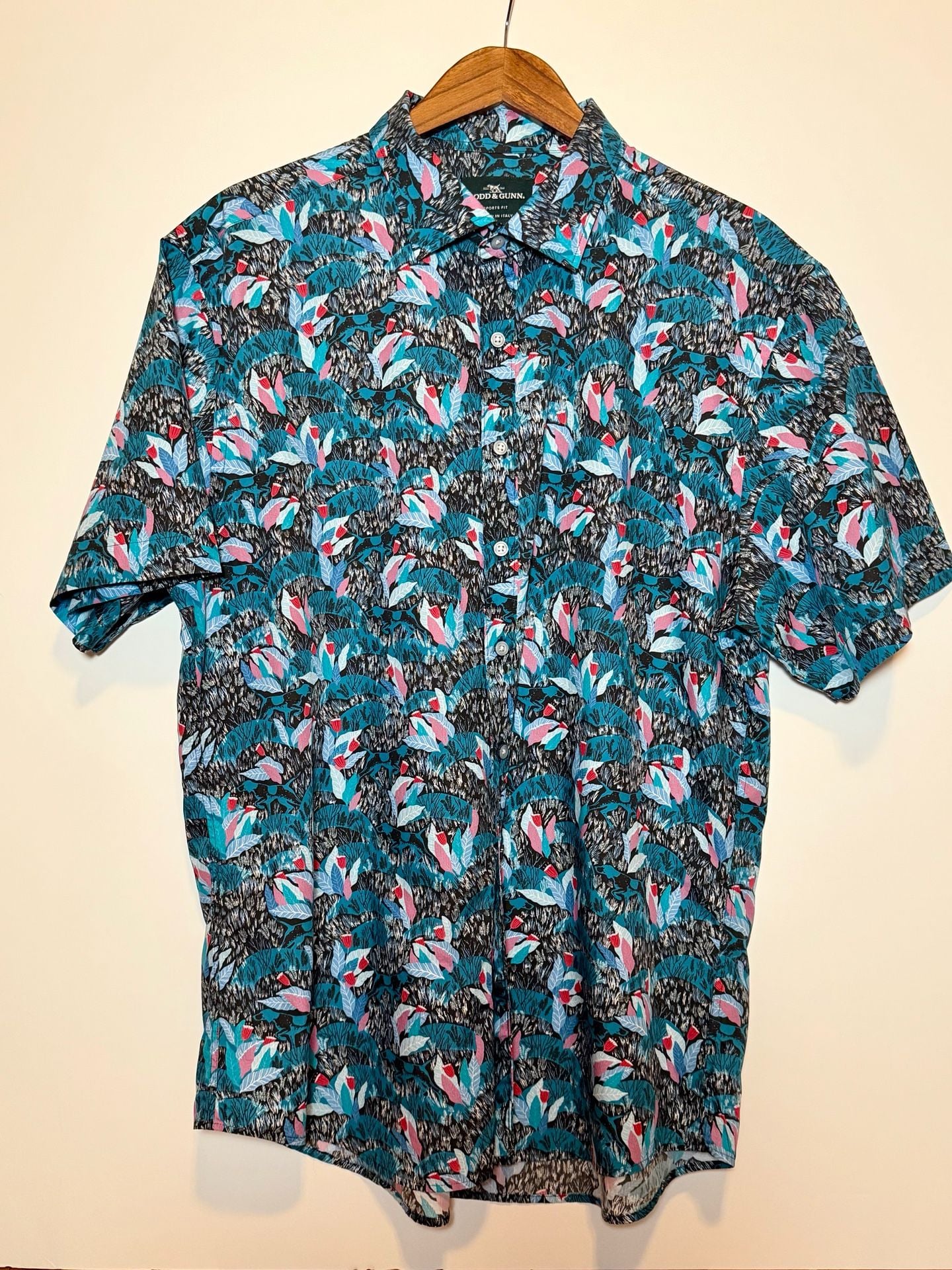 Rodd & Gunn Tropical Floral Sports Fit Short Sleeve Button Down Shirt 2XL 5