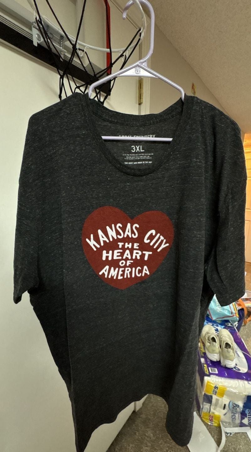 Local Foundry Kansas City The Heart of America Charcoal Gray T-Shirt Size 3XL 2