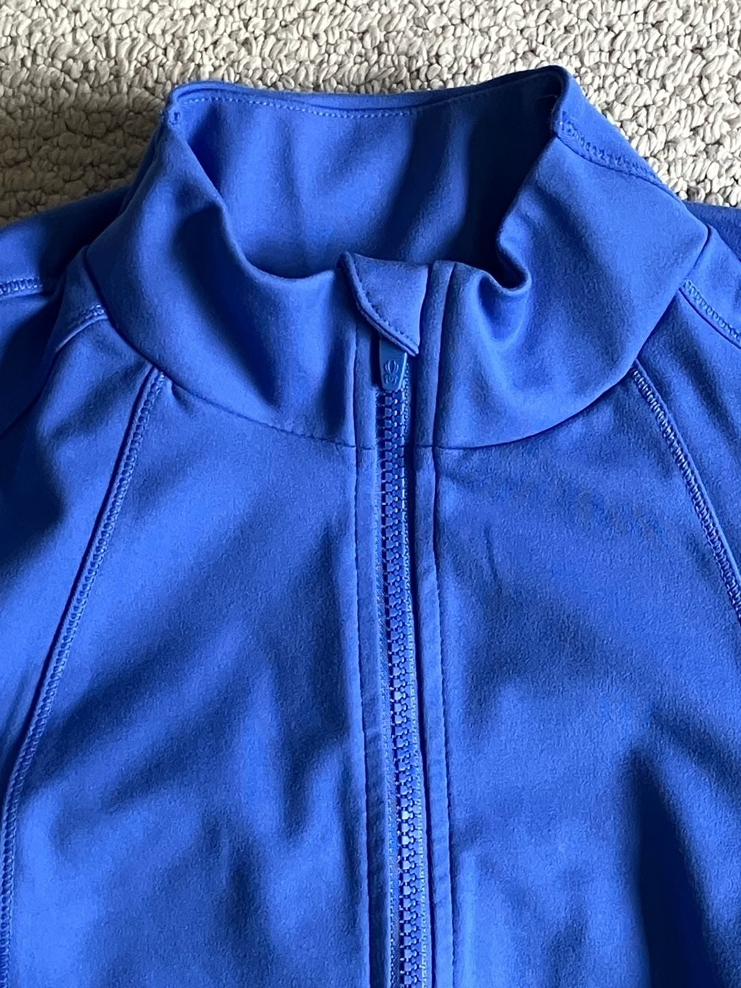 Spyder Active Dusk Blue Long Sleeve Zip Up Jacket with Thumb Holes - Size S 4