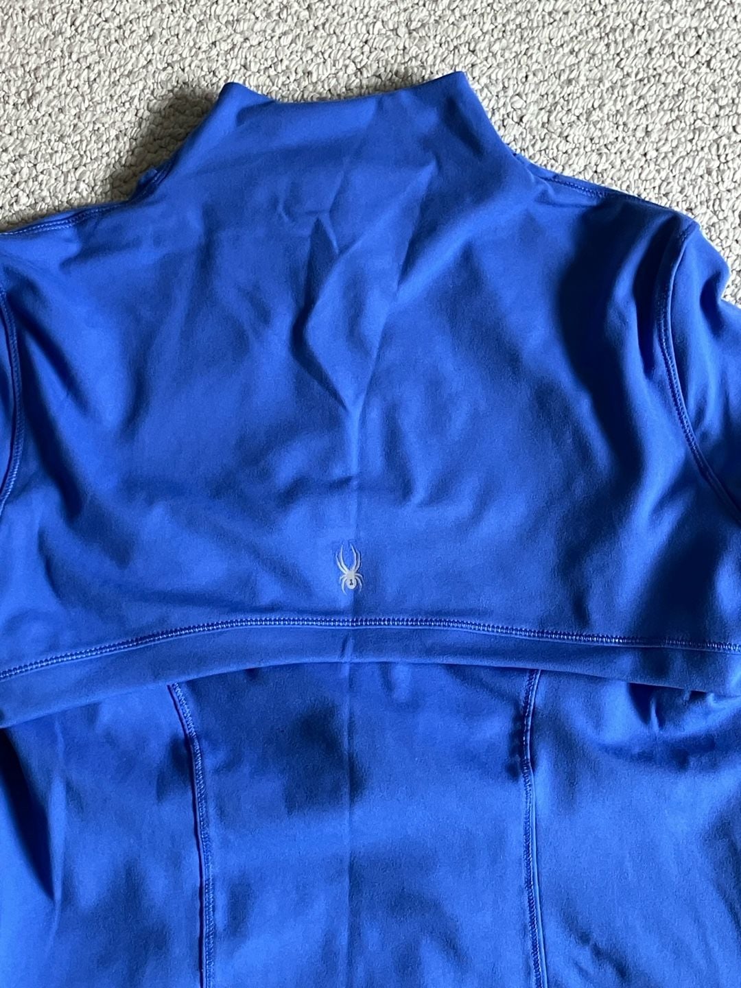 Spyder Active Dusk Blue Long Sleeve Zip Up Jacket with Thumb Holes - Size S 10