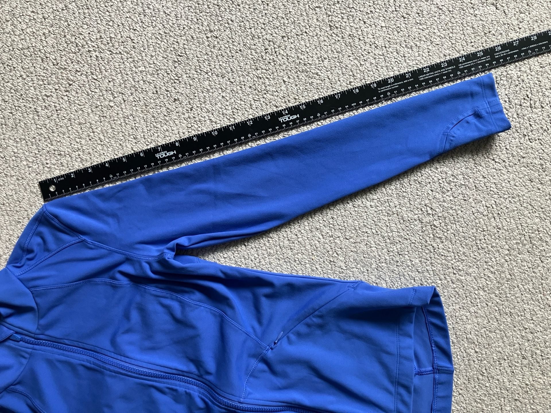 Spyder Active Dusk Blue Long Sleeve Zip Up Jacket with Thumb Holes - Size S 14