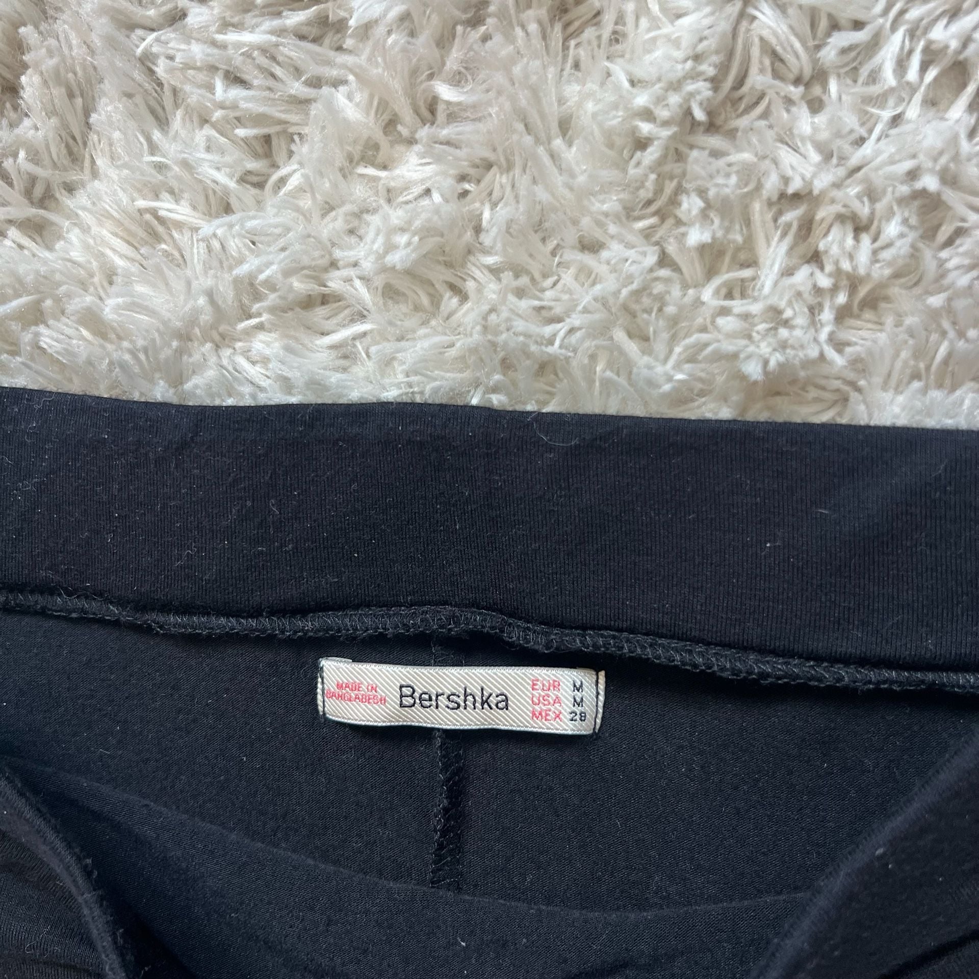 Bershka Black Jersey Maxi Skirt with Side Slit Size M 4