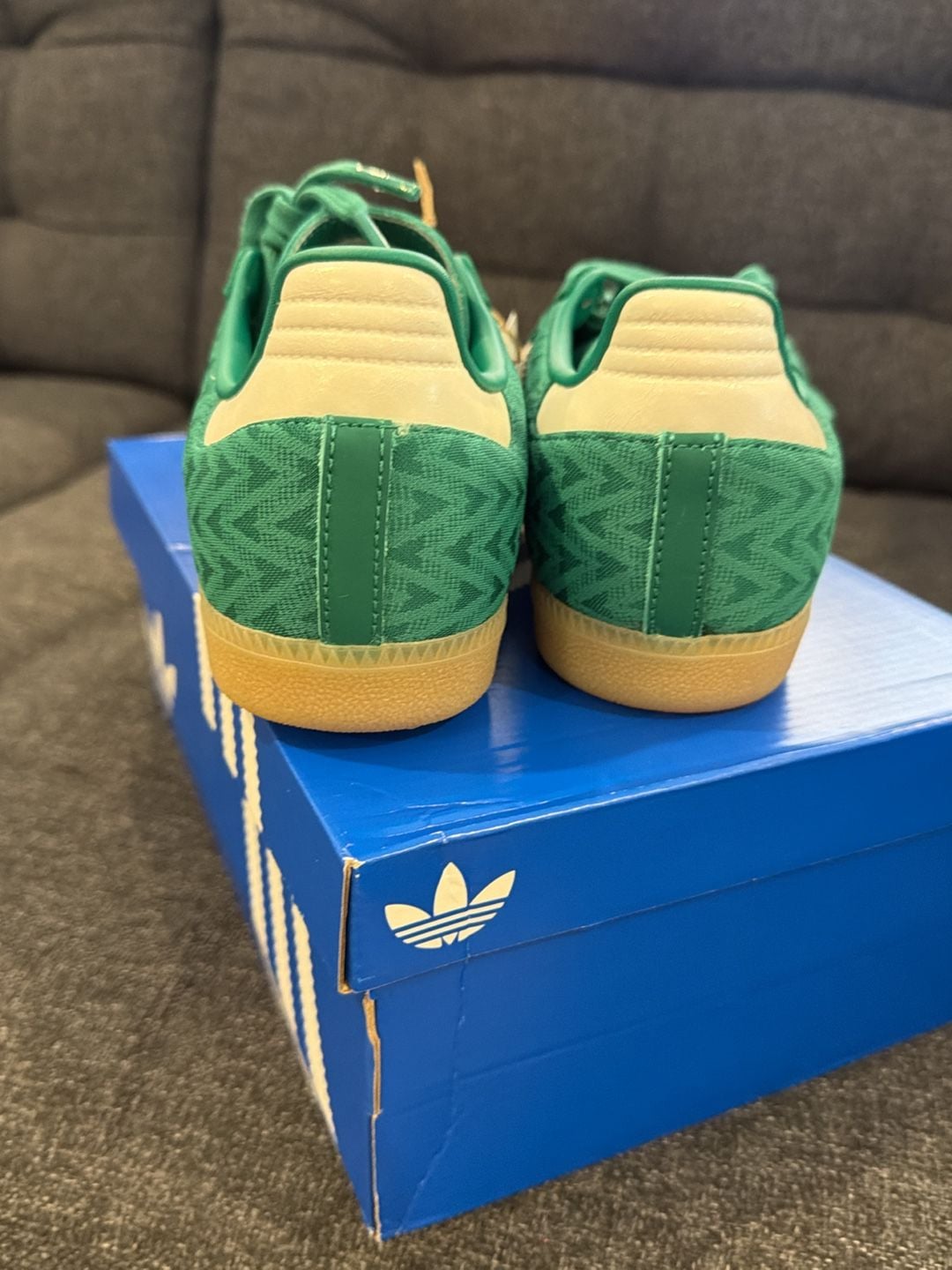 7W - Adidas Samba OG W Bold Green White Gold Metallic IH3976 4