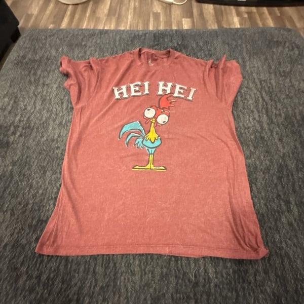 Disney Parks Moana Hei Hei Graphic T-Shirt Red Size L
