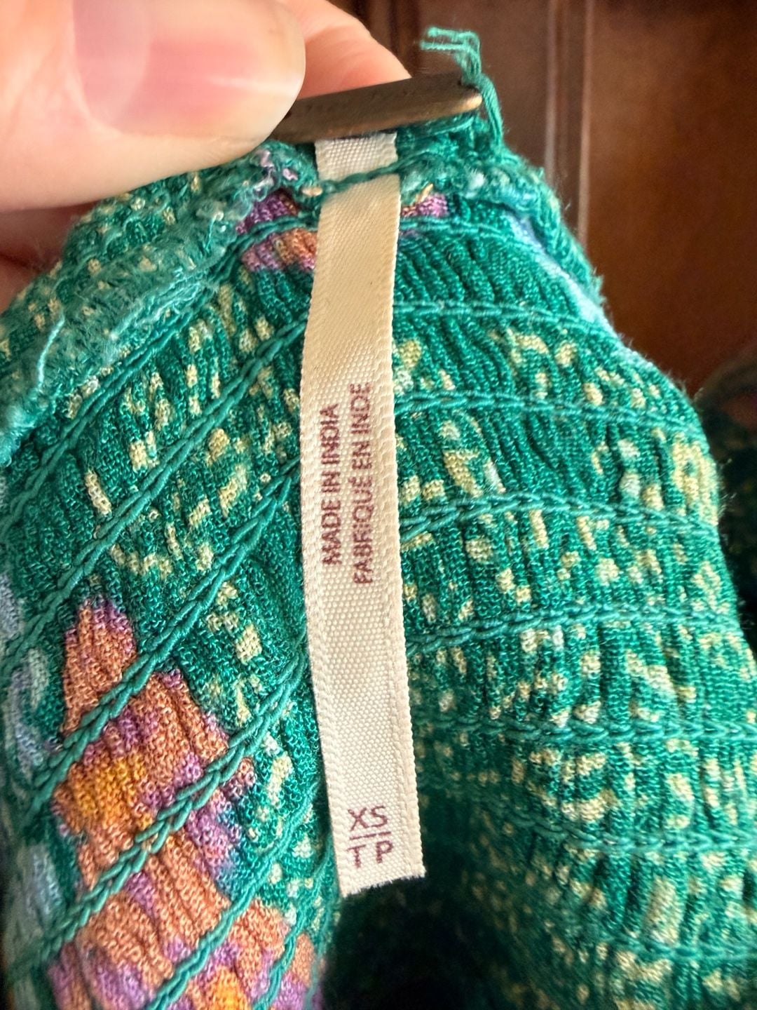 Free People Endless Summer Picnic Emerald Green Floral Smocked Mini Dress 10