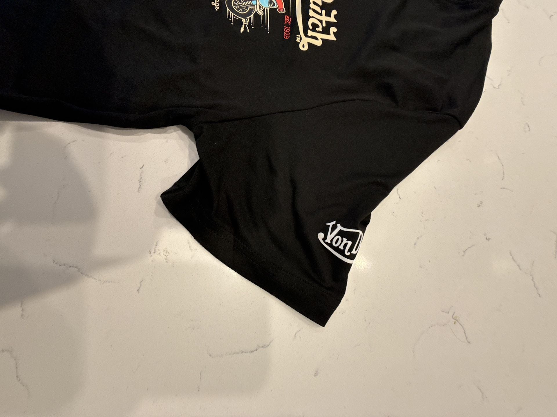 Von Dutch Lounge Wear Black Graphic T-Shirt Size M American Heritage Motorcycle 7