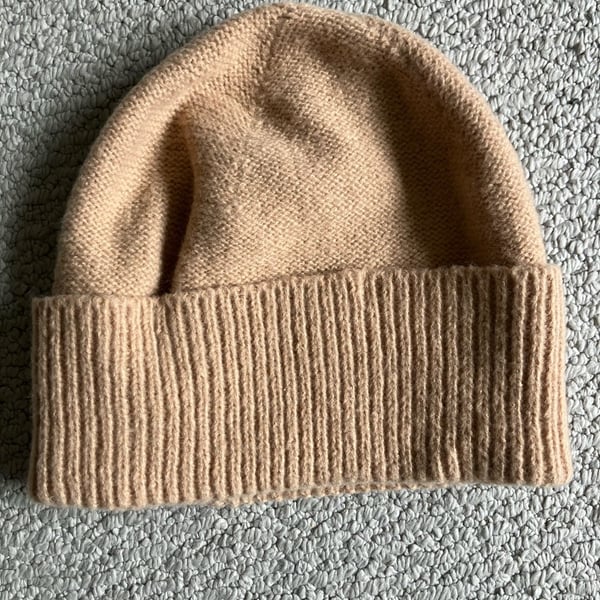 Vince Camuto Beige Knit Beanie