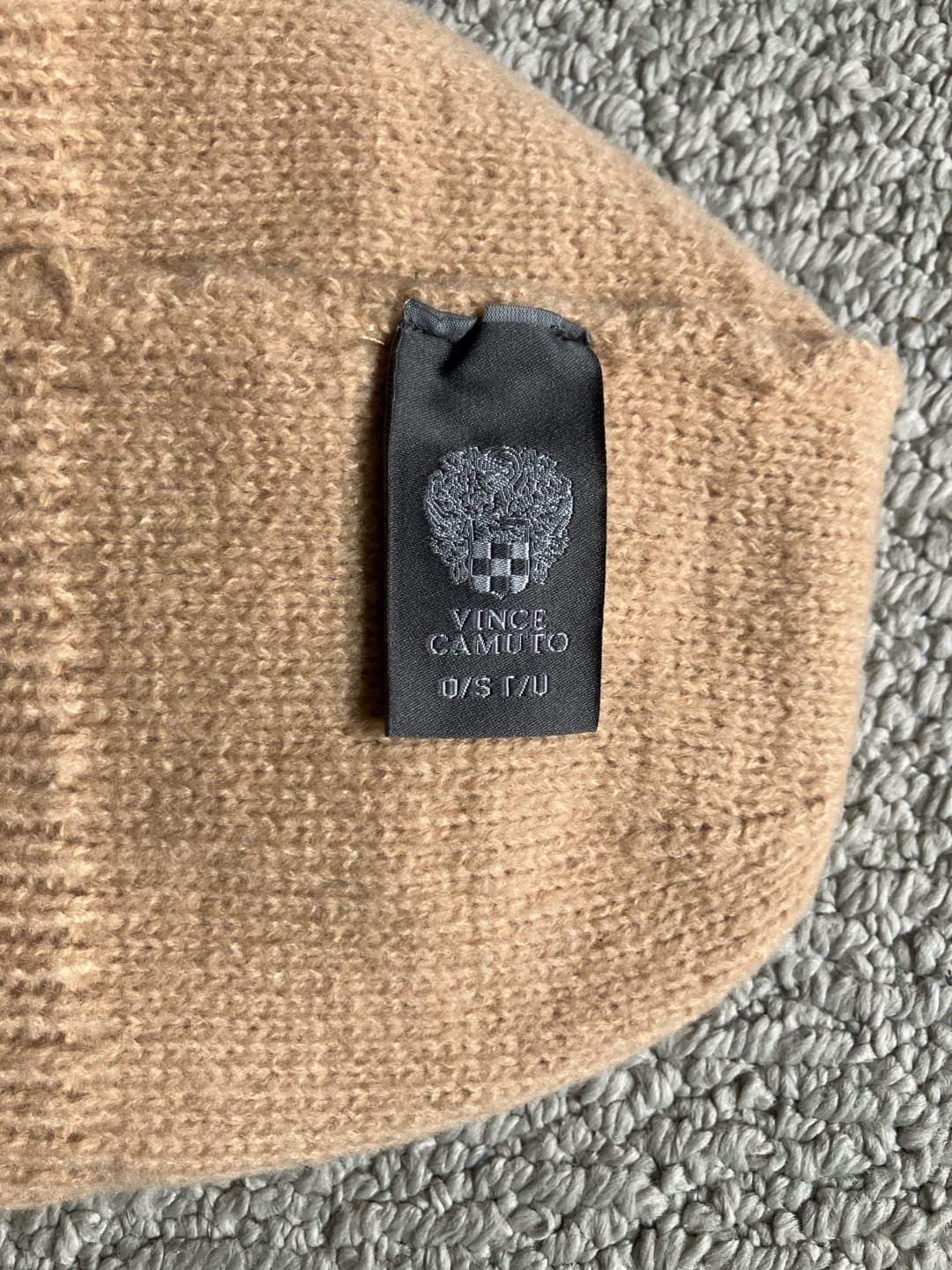 Vince Camuto Beige Knit Beanie 3