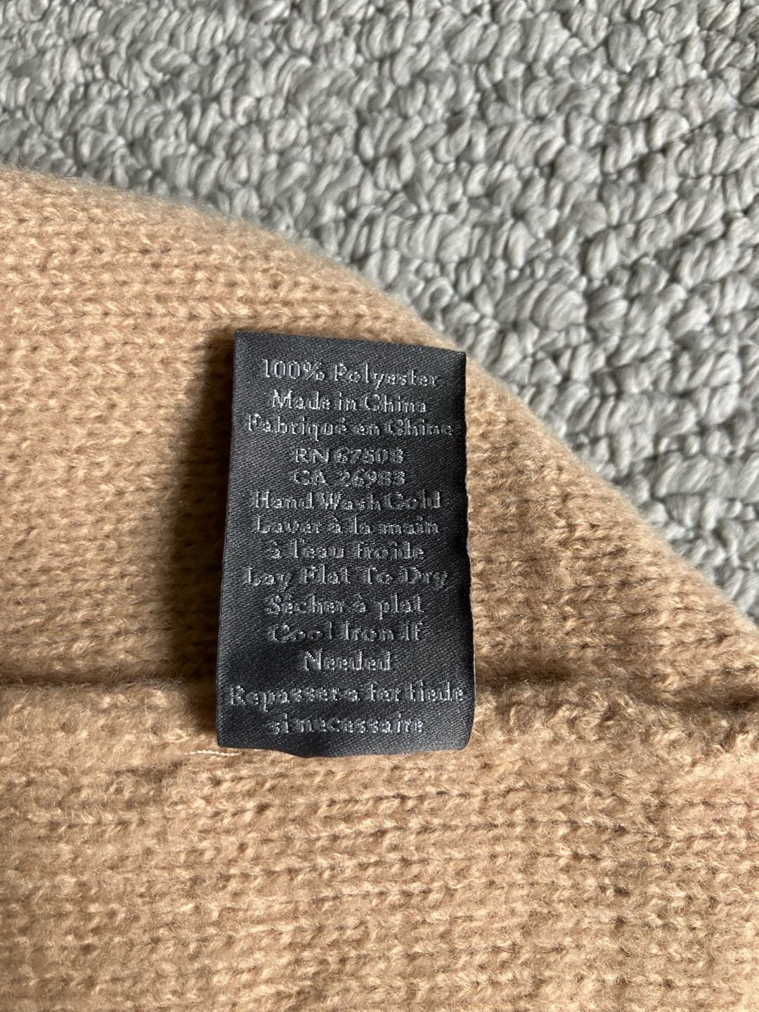 Vince Camuto Beige Knit Beanie 4