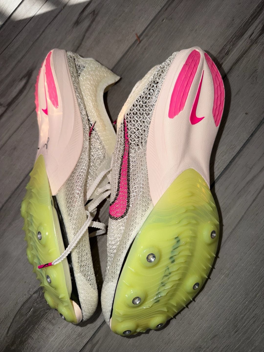Nike Air Zoom Victory Track Spikes Sail Fierce Pink CD4385-101 Size 10.5 2