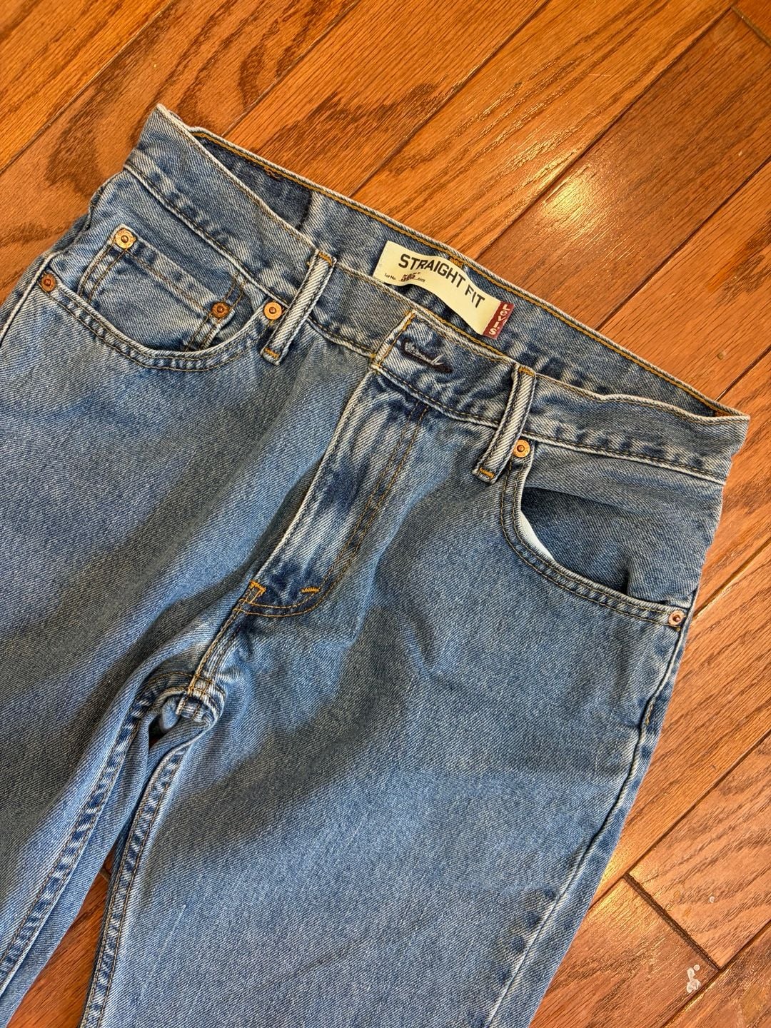 Levi's 505 Straight Fit Blue Denim Jeans Size 30x32 3