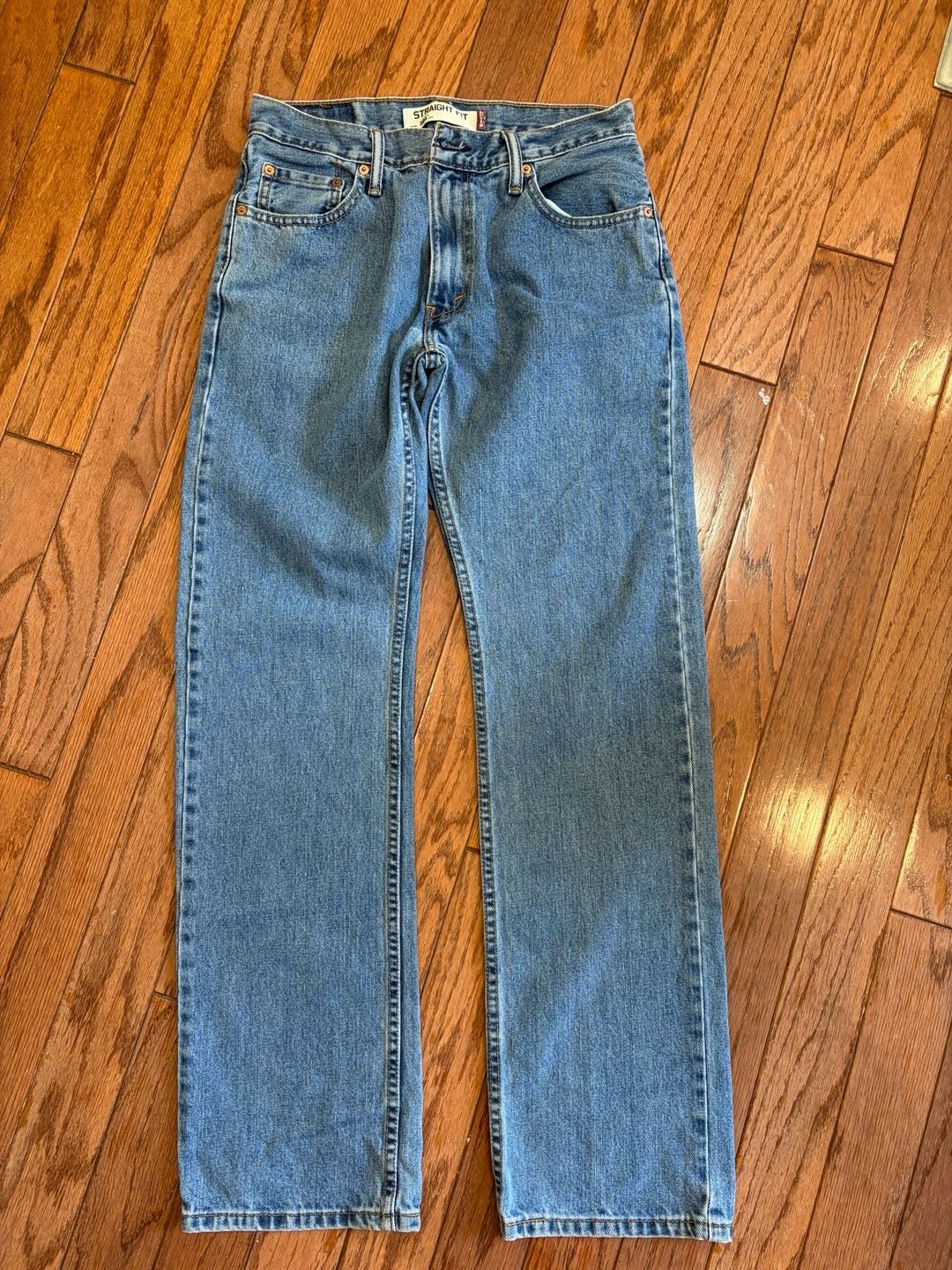 Levi's 505 Straight Fit Blue Denim Jeans Size 30x32 4