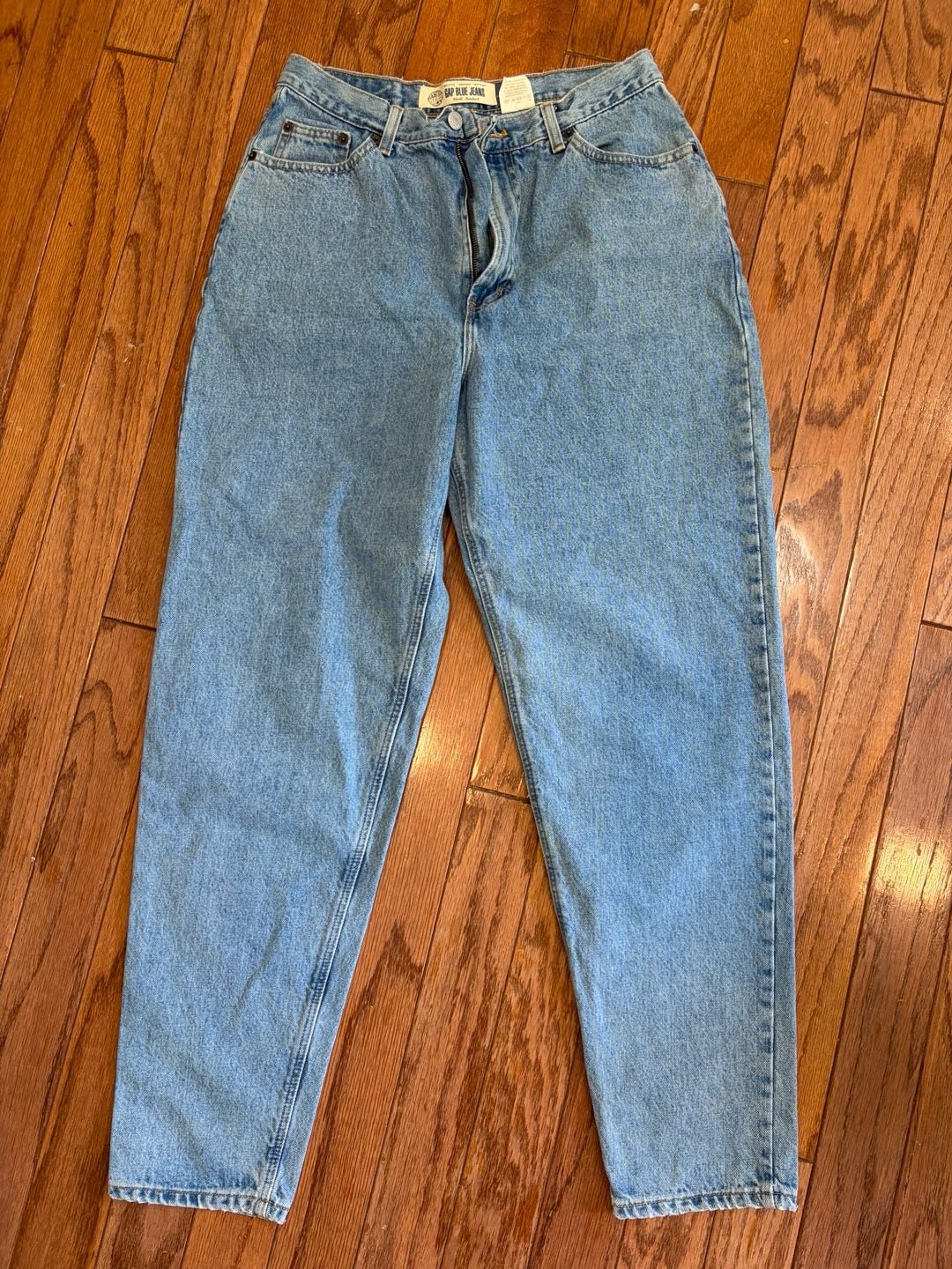 Vintage GAP Blue Jeans No. 9 Reverse Fit Mom Jeans Size 14 Regular USA Made 4