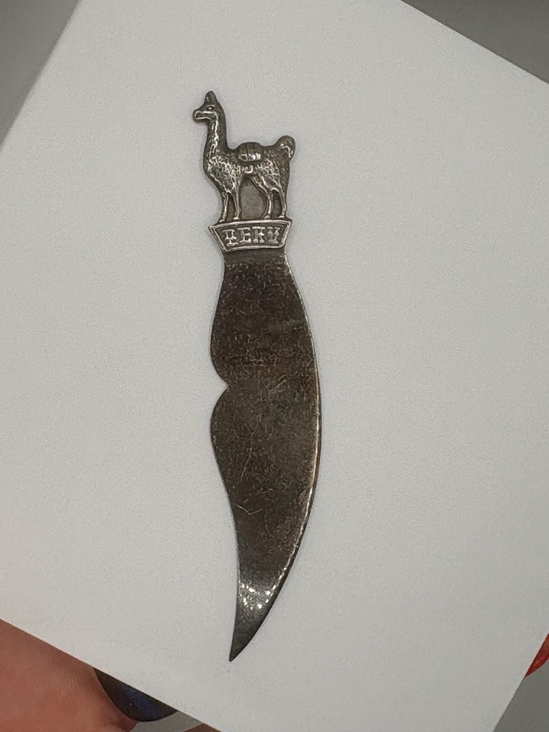 Vintage Sterling Silver 925 Peru Llama Letter Opener 1