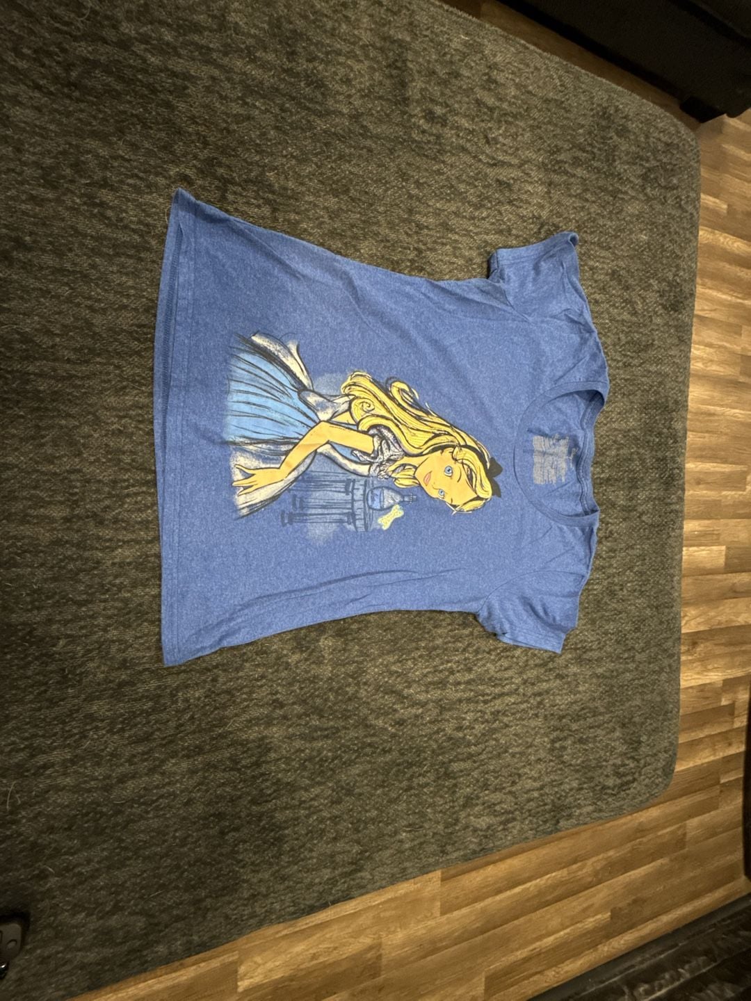 Disney Store Alice in Wonderland Sketch Graphic T-Shirt Blue XL 1