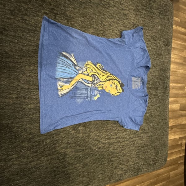 Disney Store Alice in Wonderland Sketch Graphic T-Shirt Blue XL