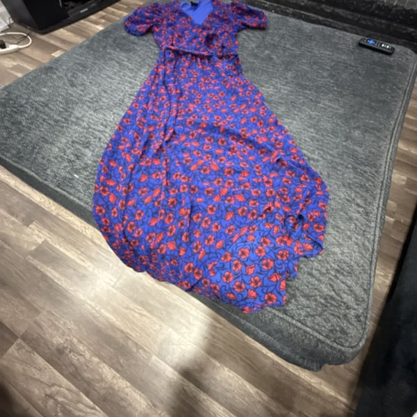 Disney Snow White and the Seven Dwarfs Floral Maxi Wrap Dress Size L