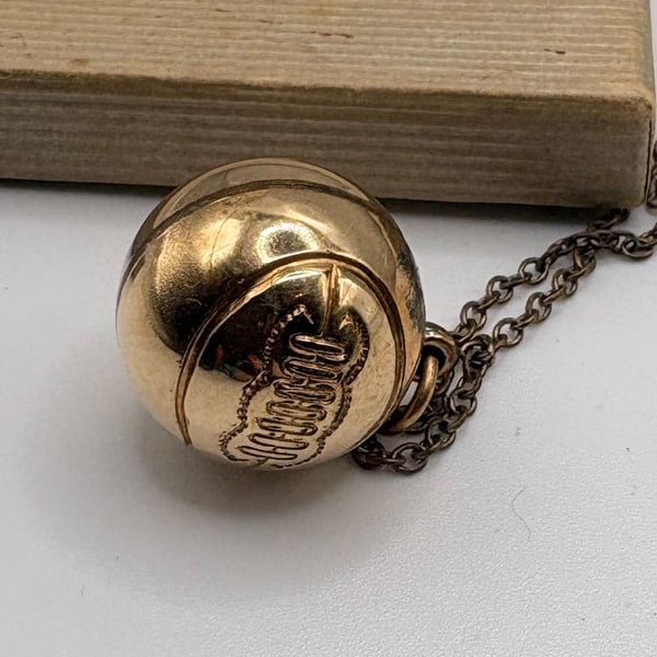Vintage 1/20 12K Gold Filled Basketball Charm Pendant / Pocket Watch Fob