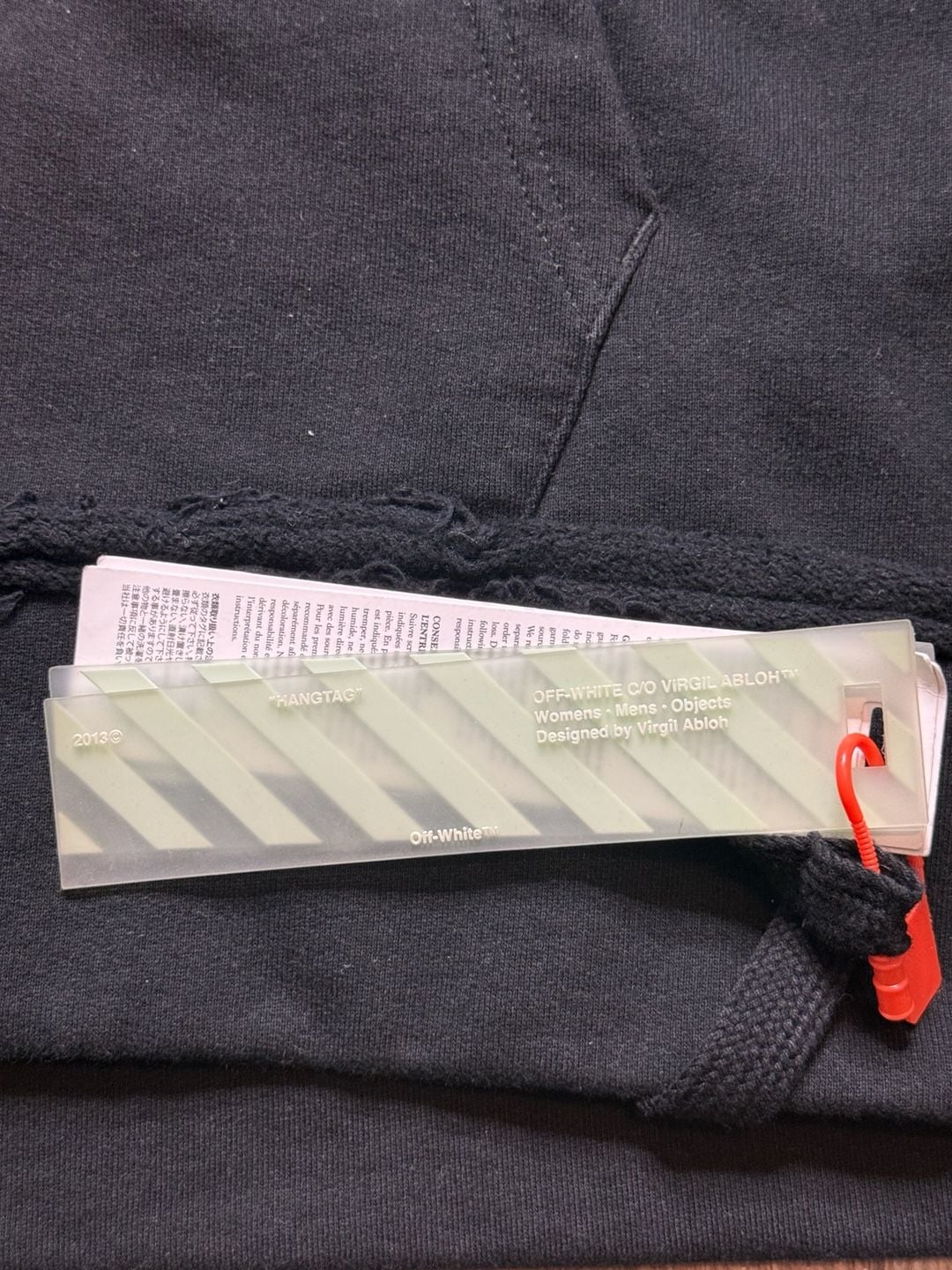 Off-White FW20 Acrylic Arrows Incomp Hoodie Black Yellow 5