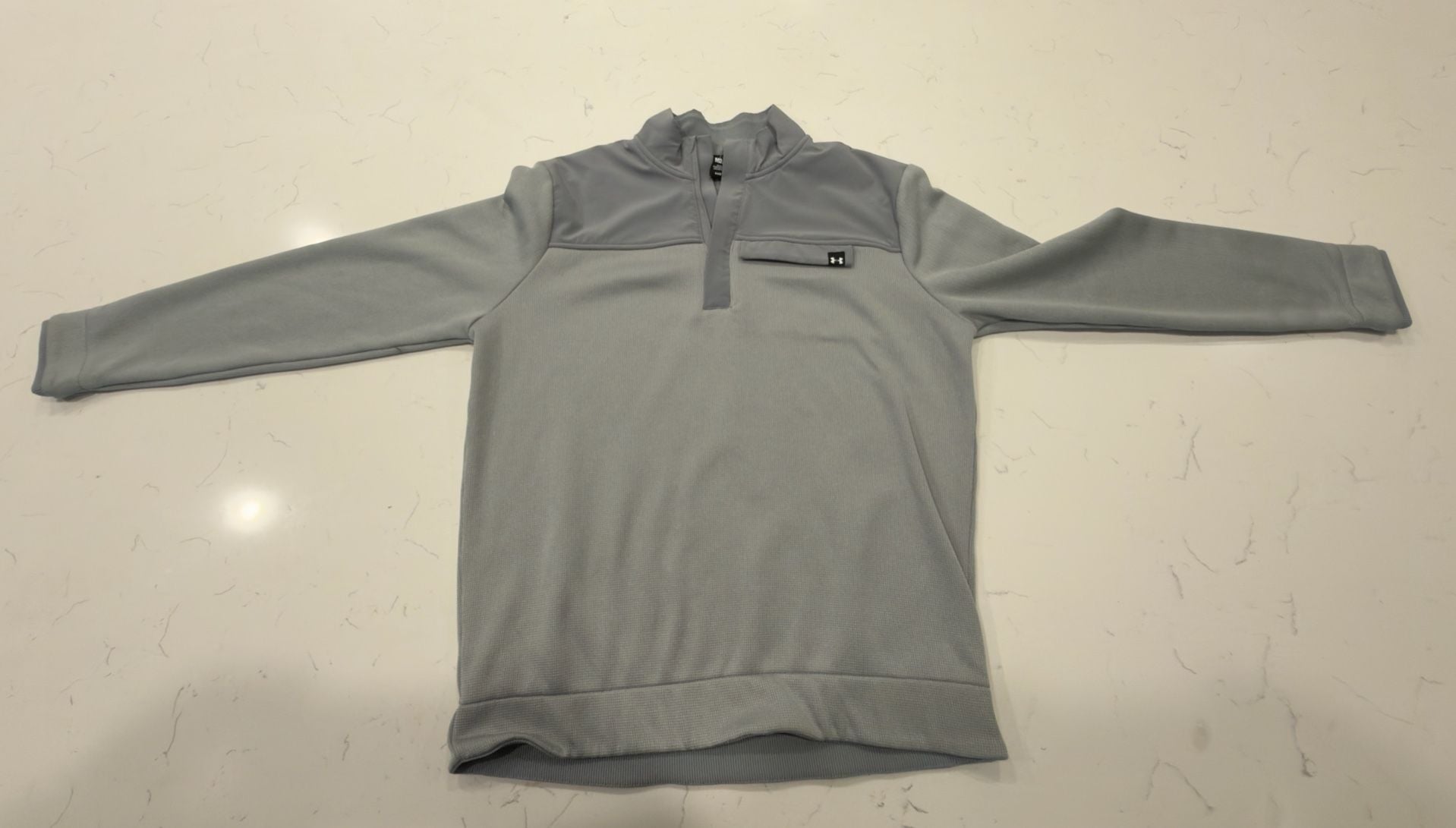 Under Armour Men's UA Storm Sweater Fleece 1/2 Zip Pullover Gray Size Medium 2