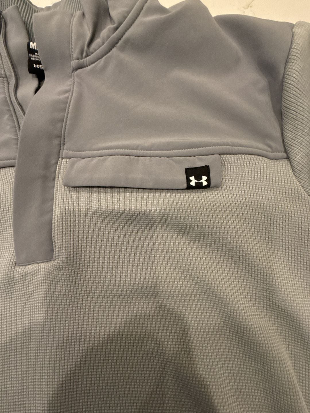 Under Armour Men's UA Storm Sweater Fleece 1/2 Zip Pullover Gray Size Medium 3