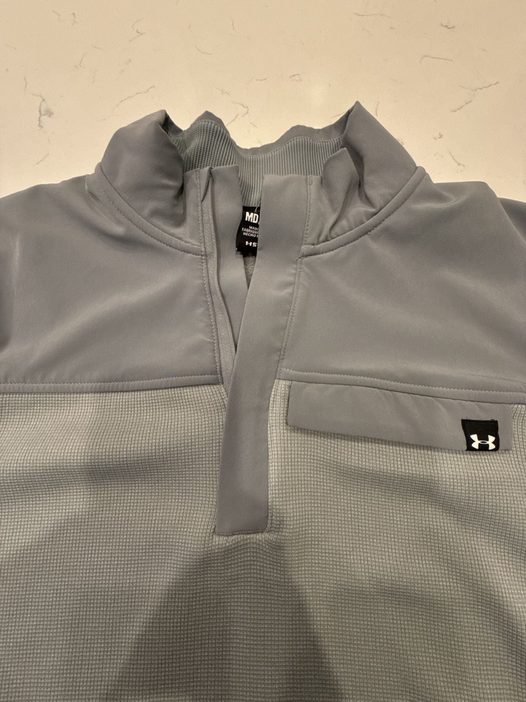 Under Armour Men's UA Storm Sweater Fleece 1/2 Zip Pullover Gray Size Medium 4