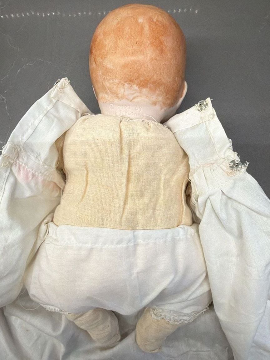 Antique 1923 Grace S Putnam Bye-Lo Baby Doll - German Bisque Porcelain Head 12” 11