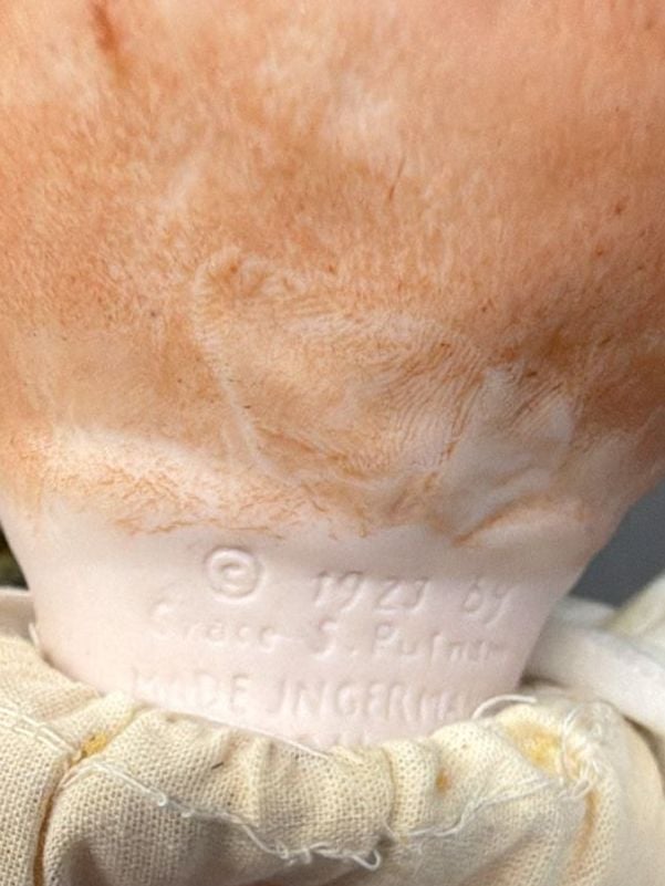 Antique 1923 Grace S Putnam Bye-Lo Baby Doll - German Bisque Porcelain Head 12” 12