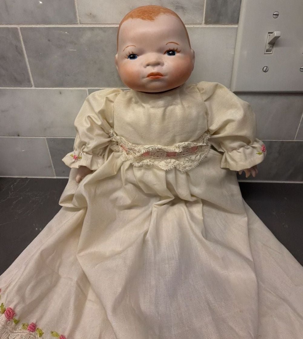 Antique 1923 Grace S Putnam Bye-Lo Baby Doll - German Bisque Porcelain Head 12” 1