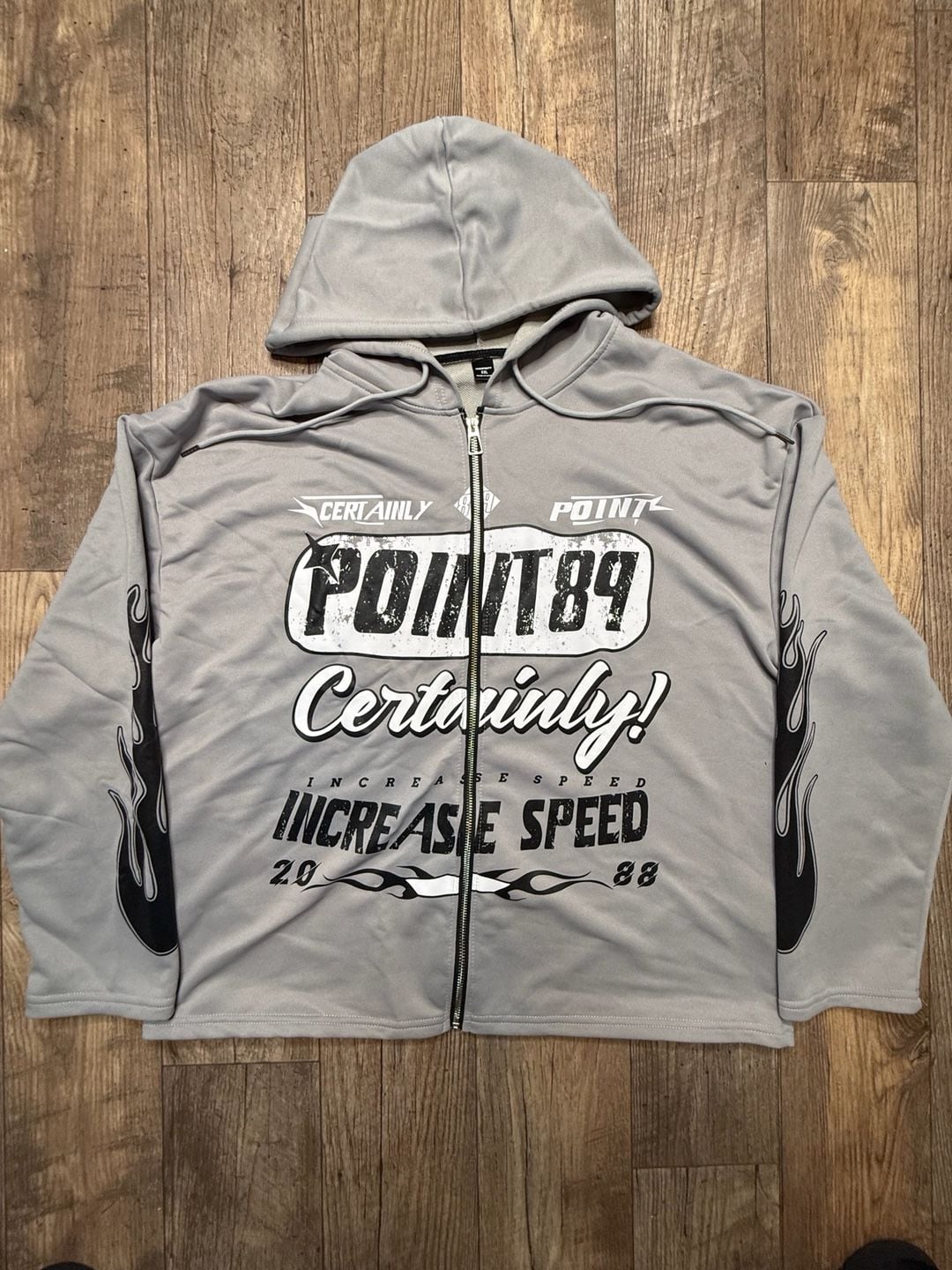 MANFINITY Point 89 Increase Speed Graphic Zip Up Hoodie And Sweatpants Set XXL 1