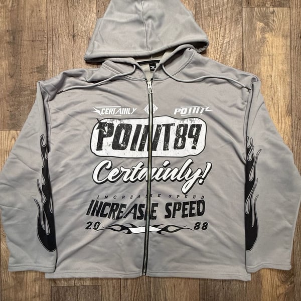 MANFINITY Point 89 Increase Speed Graphic Zip Up Hoodie And Sweatpants Set XXL