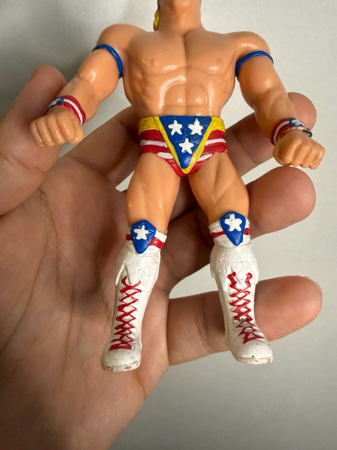 WWF WWE Lex Luger Bend Ems Series 1 Wrestling Action Figure Just Toys 1994 3