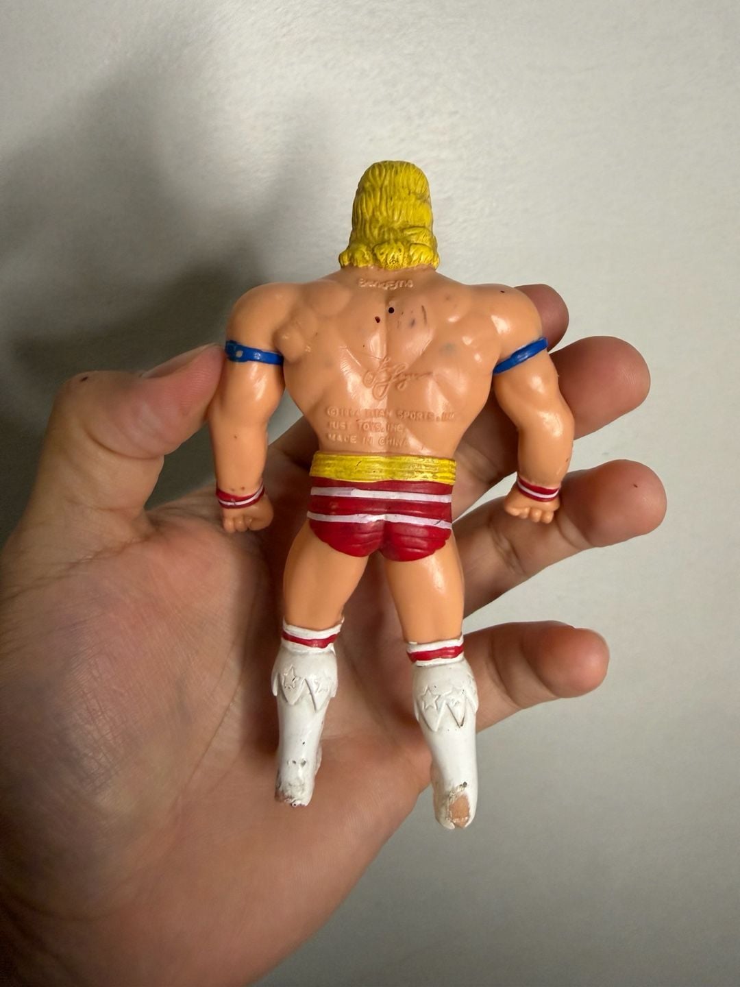 WWF WWE Lex Luger Bend Ems Series 1 Wrestling Action Figure Just Toys 1994 5
