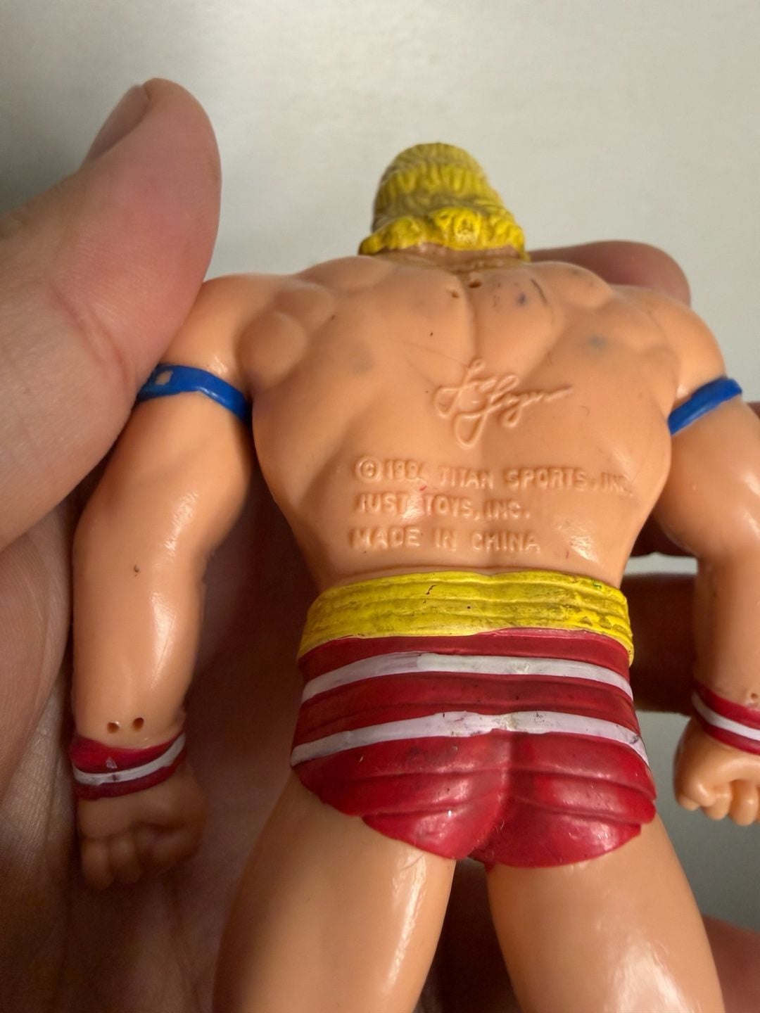 WWF WWE Lex Luger Bend Ems Series 1 Wrestling Action Figure Just Toys 1994 7