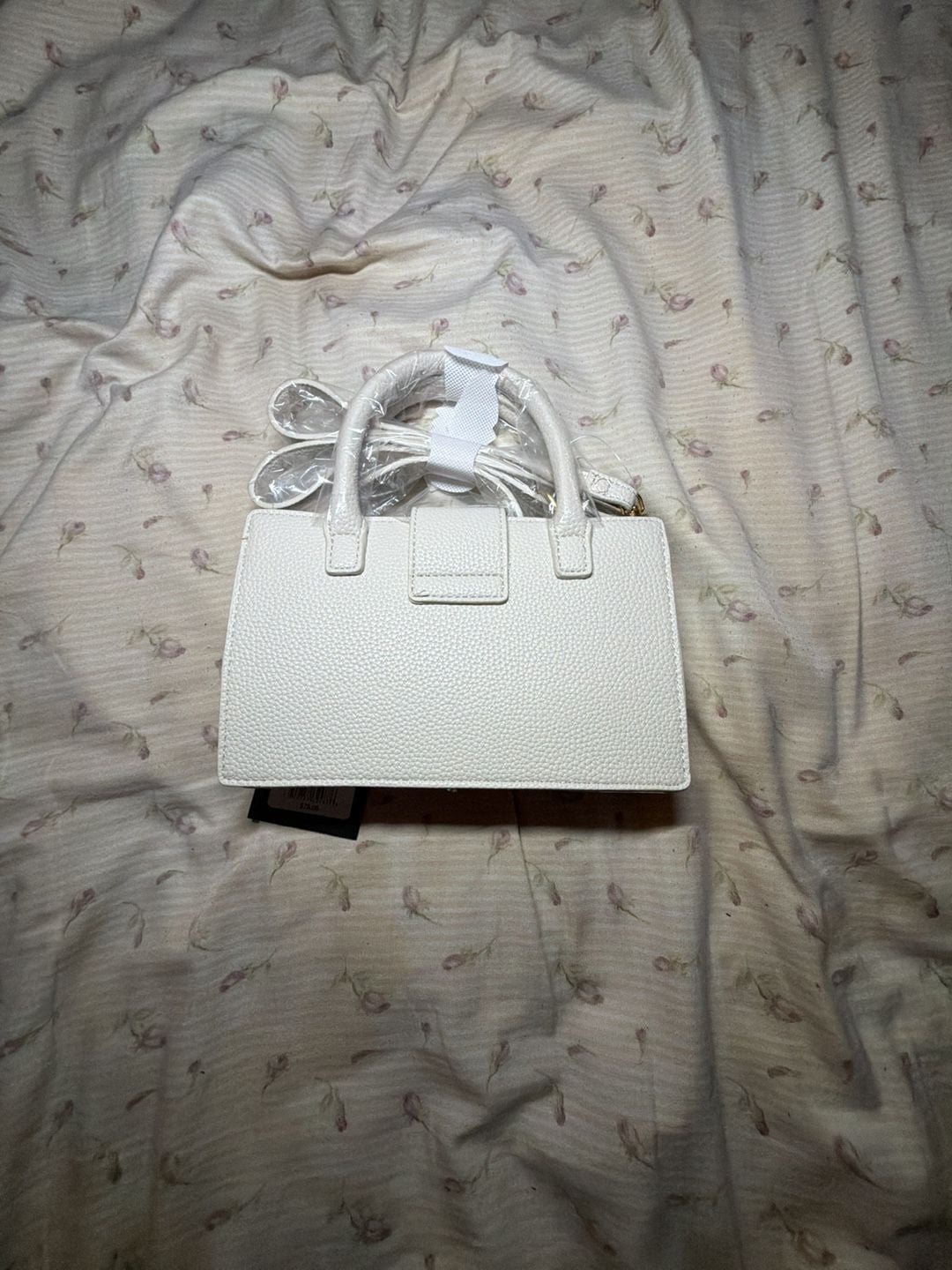 Tahari Lexington Mini Satchel Eggshell White Handbag Crossbody 3