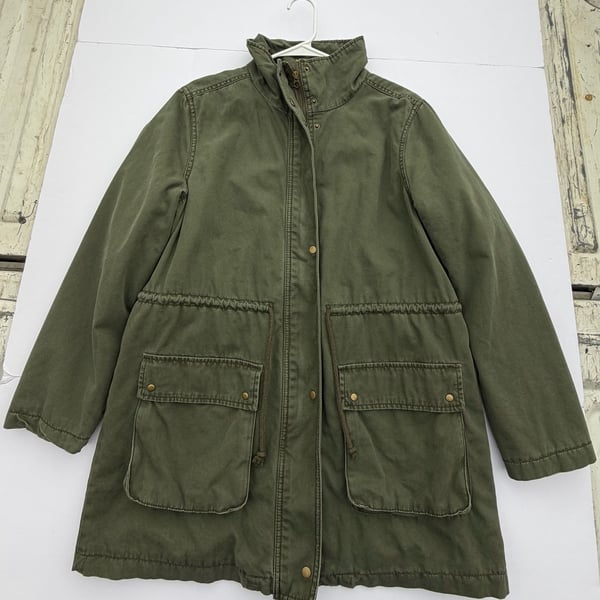 Old Navy Army Green Utility Jacket Coat Size Large