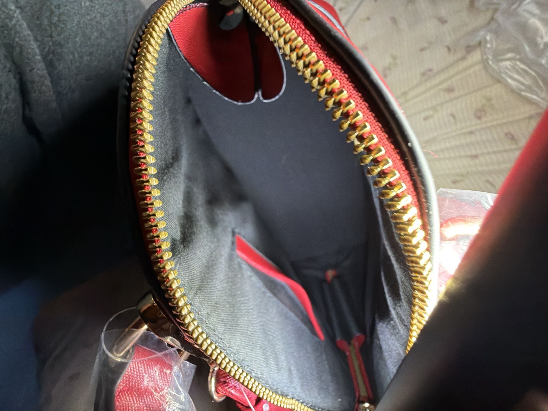 Marilyn Monroe Red Dome Satchel Crossbody Purse Handbag 4