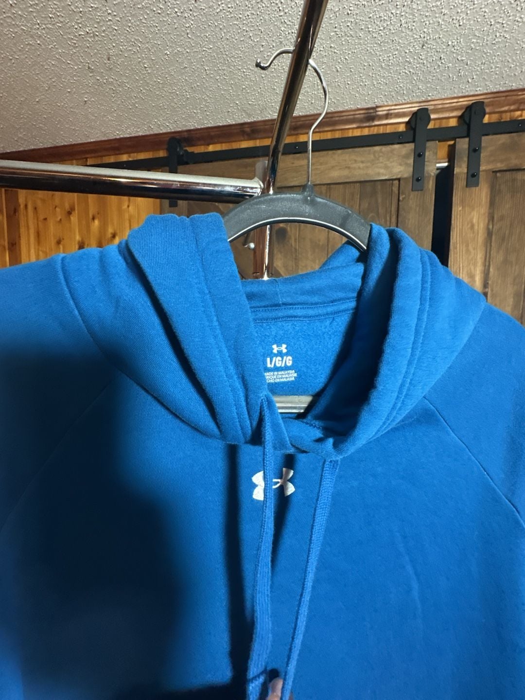 Under Armour Rival Fleece Blue Hoodie Sweatshirt Large 3