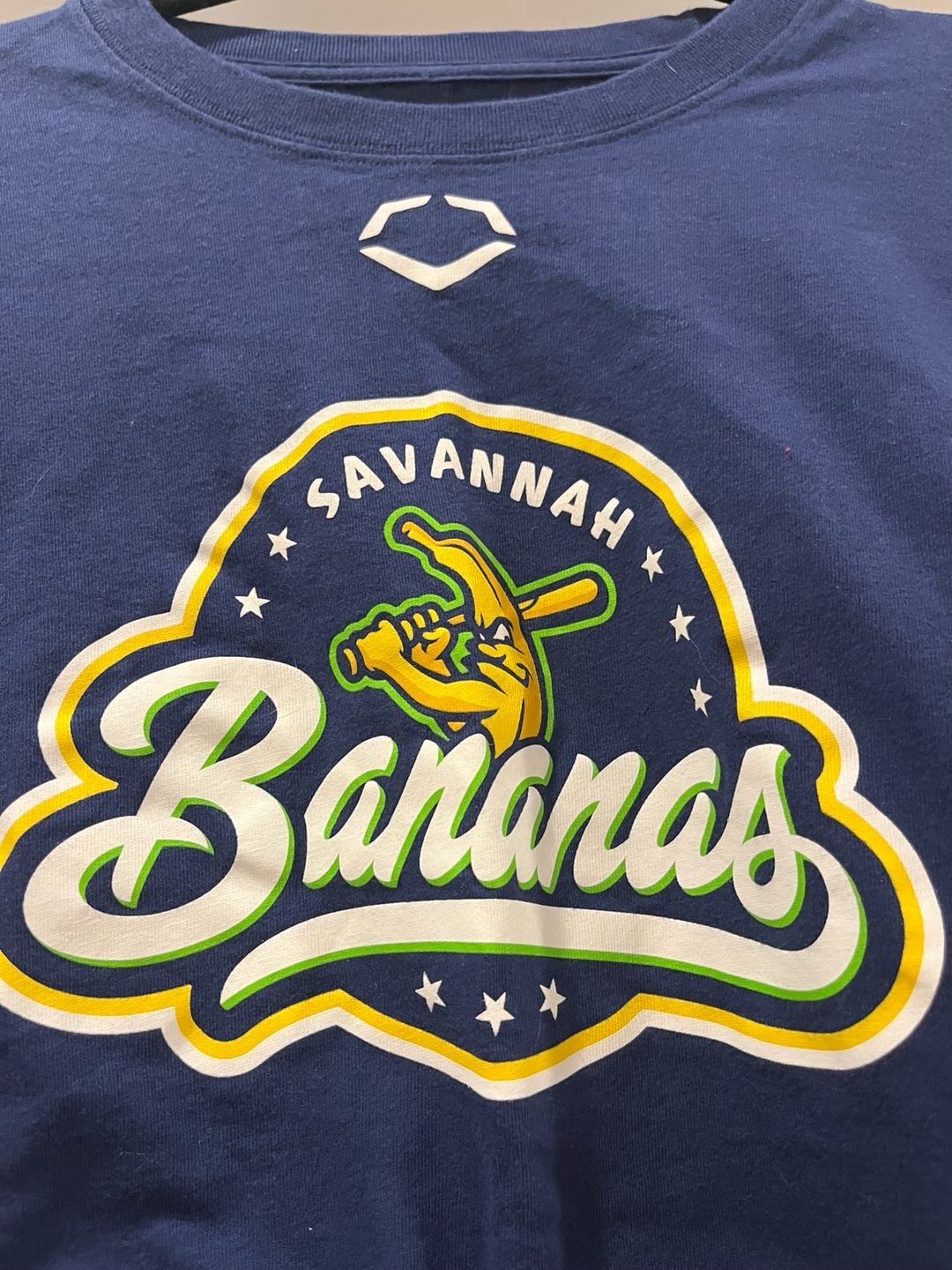 EvoShield Savannah Bananas All Star Circle Patch Navy T-Shirt 3