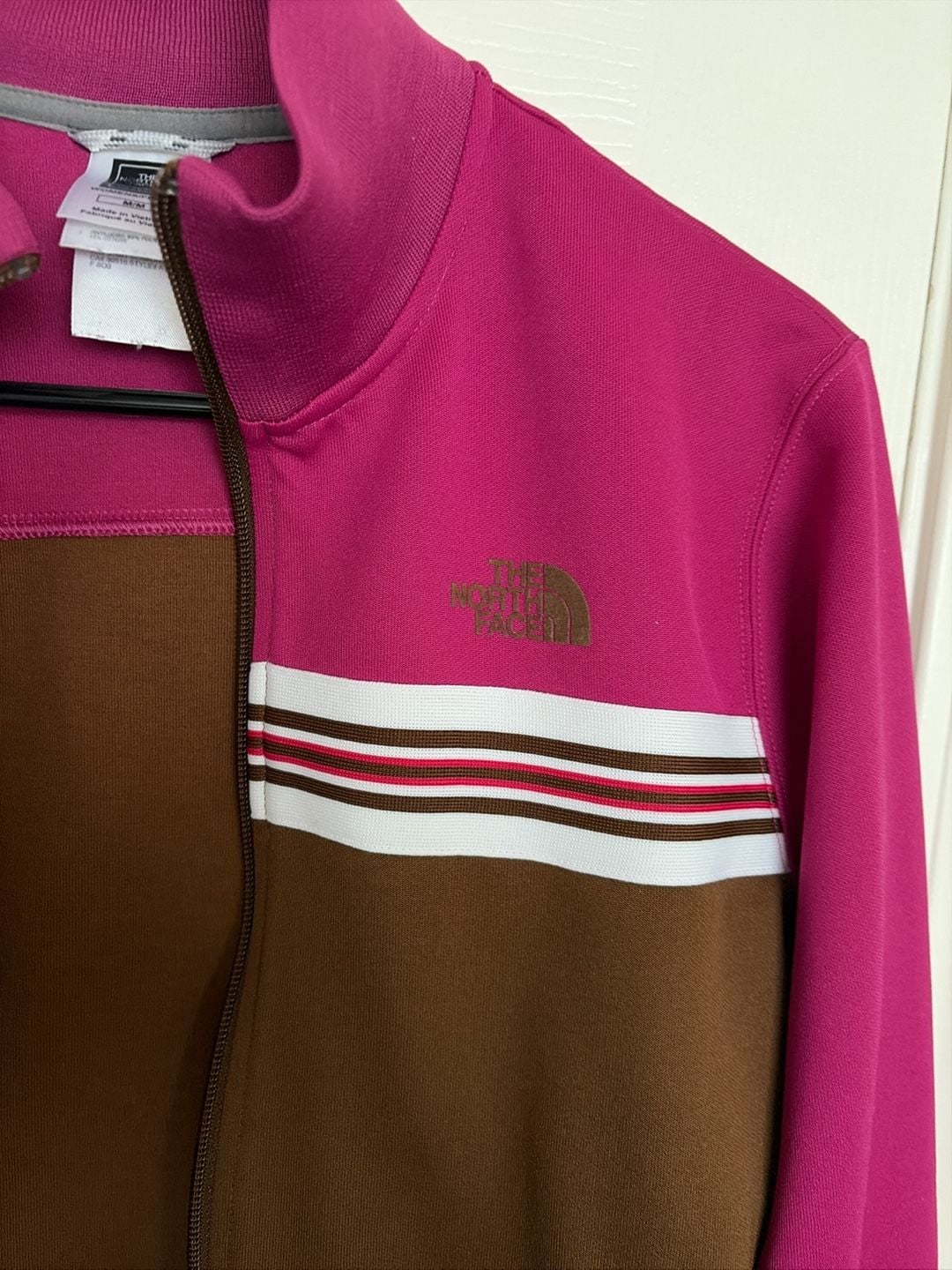 The North Face A5 Series Full-Zip Track Jacket Brown Pink Women's Medium 3