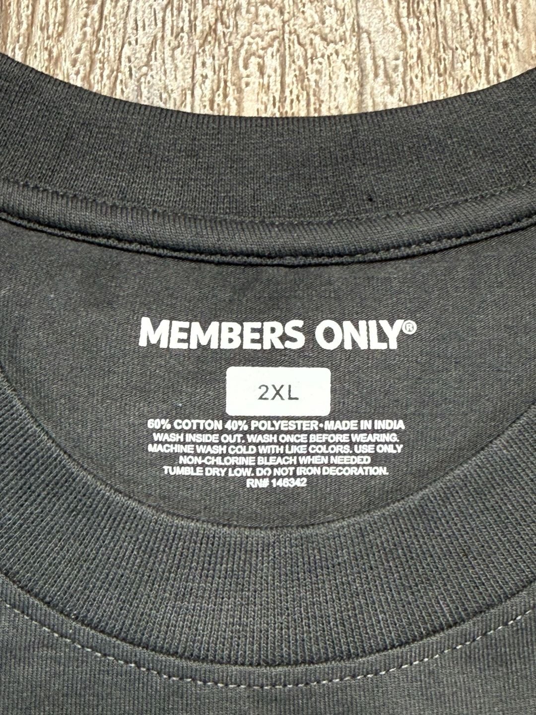 Members Only Cross Graphic Y2K Grunge Boxy T-Shirt 2XL Black 4