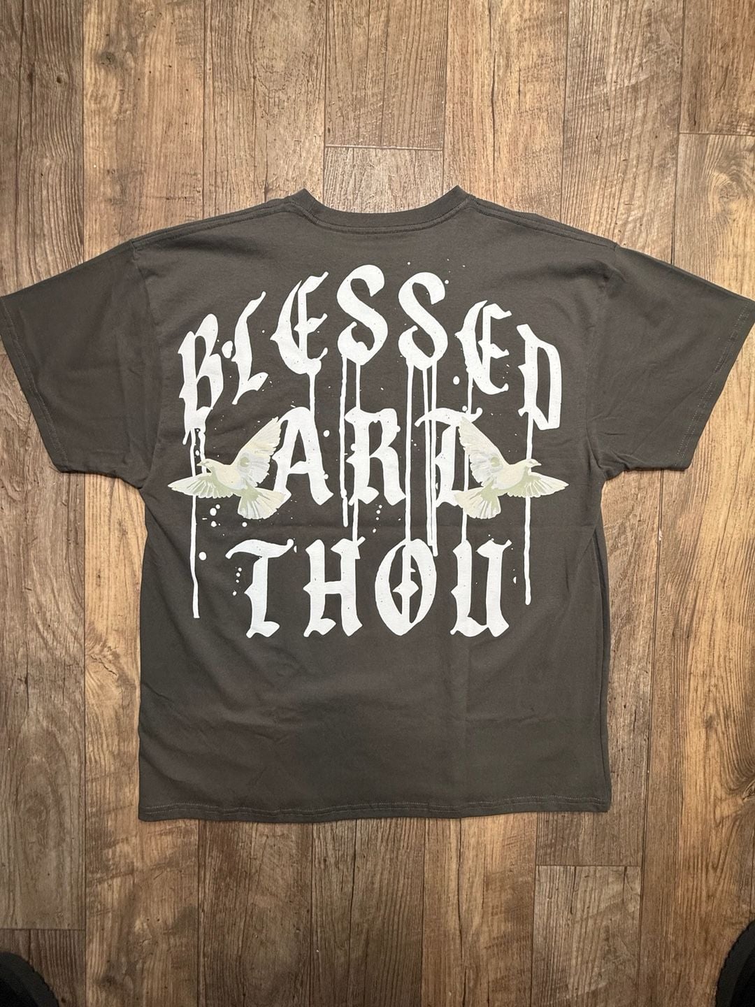 Launder Blessed Art Thou Skeleton Angel Graphic T-Shirt 2XL 6