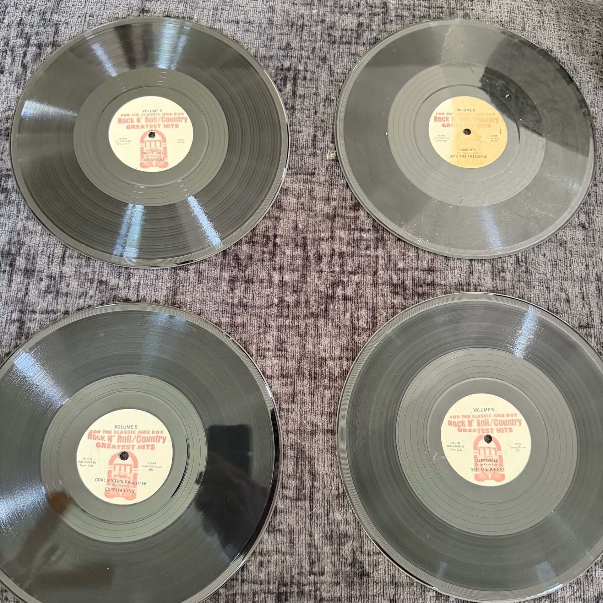 Wurlitzer Classic Rock N’ Roll/Country Greatest Hits Vol. 5 — 23 Record 78 RPM 7